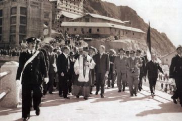 Inaugurazione della diga  <br>1955
